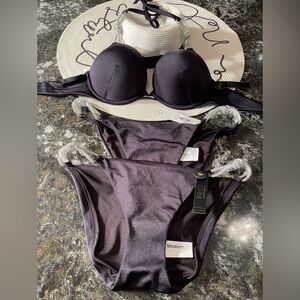 NWT Victoria Secret bikini bombshell SHINE ROPE 34C,36B, 32D and M or L bottoms